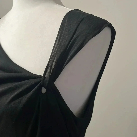 David Meister Vintage Sleeveless  Asymmetrical Midi Length Cocktail Dress - Picture 10 of 13